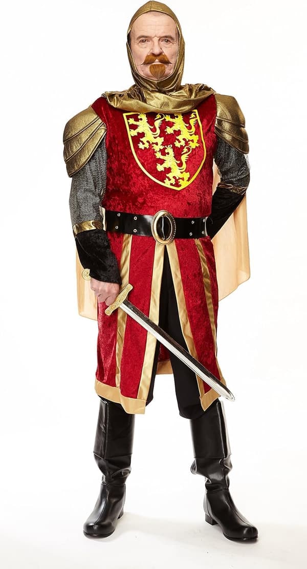 Lösmustasch och bockskägg, självhäftande maskeradset, ingefärsfärgad