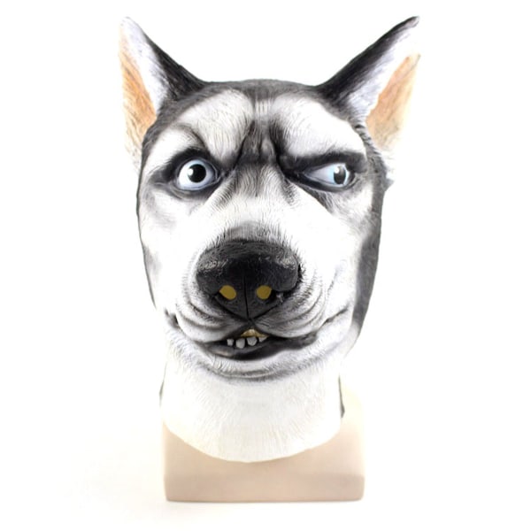 Huskie Mask Latex Huvudbonader Cosplay Kostym rekvisita Halloween Party