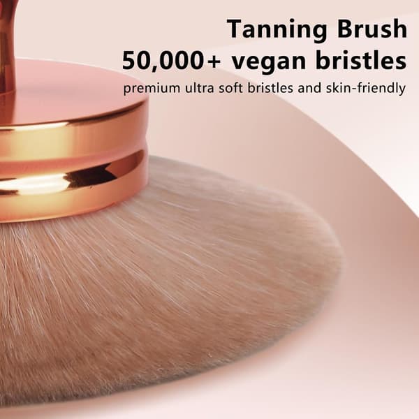 Extra stor kroppssminkborste för bronzer, brun-utan-sol, foundation och puder