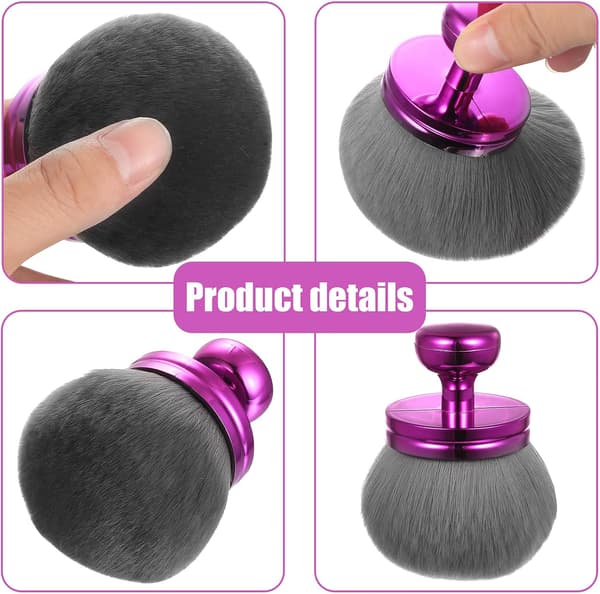 Självbruningsborste stor Kabuki-borste för ansikte och kropp makeup bronzer