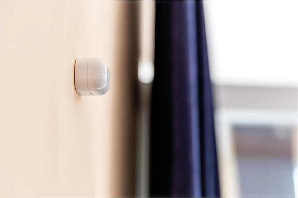 2-pack Bluetooth-rörelsesensorer, 9 m räckvidd, 120° detektering med LUX-sensor