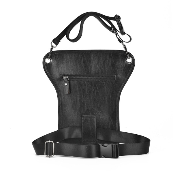 Läder benväska för män Drop midjeväska, lår Fanny Pack för resor utomhus ridning