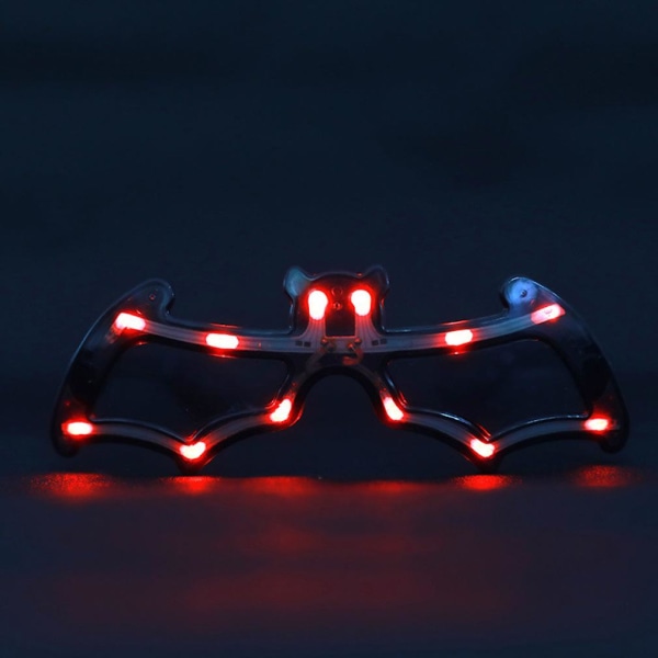 Bat Luminous LED Glasögon Neon Party LED Light Up Glasögon för Cosplay Halloween DJ Party