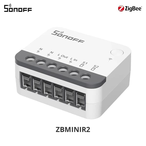 SONOFF ZBMINIR2 Zigbee 3.0 Smart Switch 10A Fjernstyret Stemmestyringsmodul