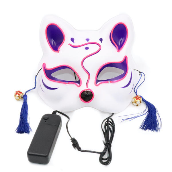 Luminous Fox Mask LED Mask Cosplay Kostym rekvisita Halloween Party
