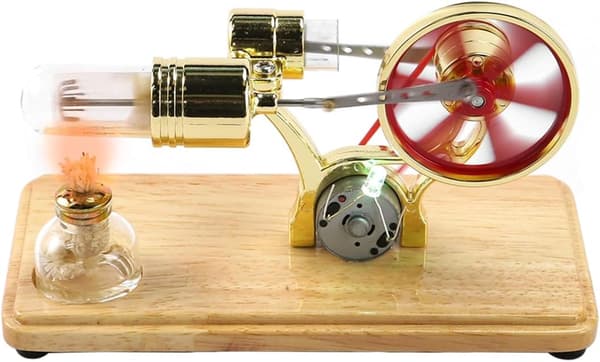 Mini Stirling-motor generatormodel med 3-5V LED videnskabeligt eksperimentsæt