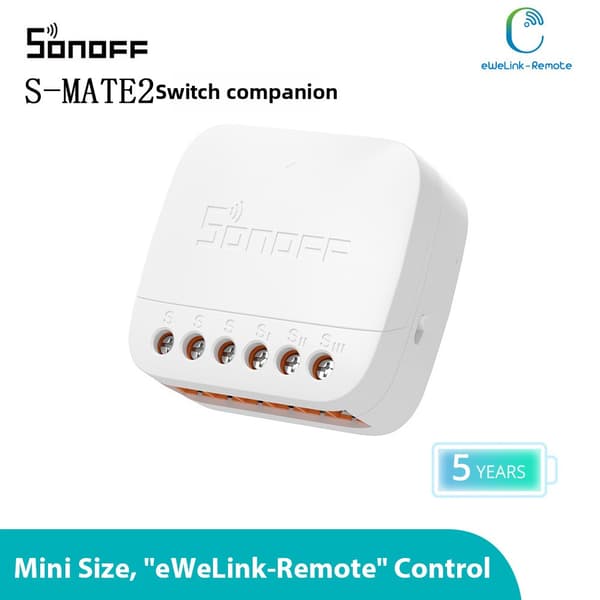 SONOFF S-MATE2 eWeLink Remote Switch Mate uden nulleder smart kontrolmodul
