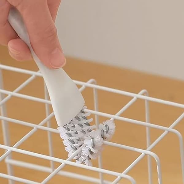 Multifunktionell köksrengöringsborste, vit, för spis, diskho, grill