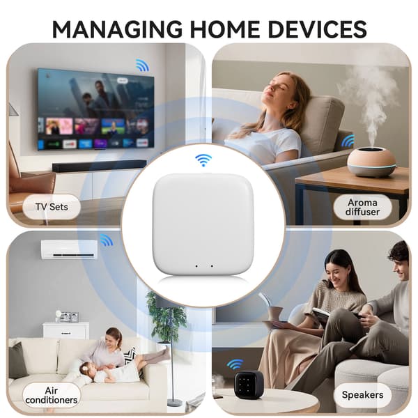 Tuya Multi-Mode Bluetooth ZigBee Smart Home Gateway Hub til enhedsforbindelse