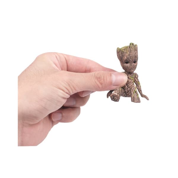 Groot sittende PVC minifigur trekarakter samleobjekt skrivebordsmodell