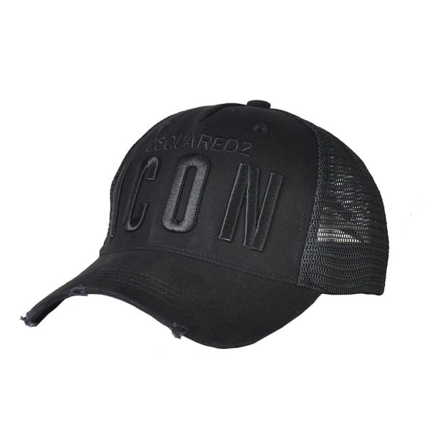 ICON Cap Justerbar Snapback Mesh hatt Svart för sommaren