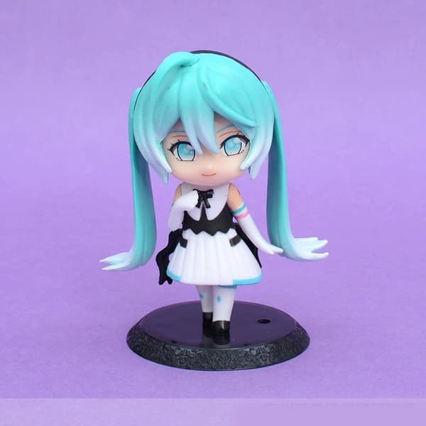 6 st. Hatsune Miku Rin Len Luka PVC Chibi Virtual Singer figurset 10 cm