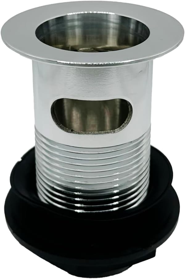 32 mm slisset servantavløp med plugg og kjede for baderomsservant