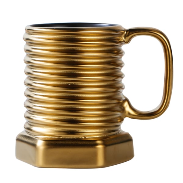 Skruvformad keramisk kaffemugg Tekopp Nyhetspresent