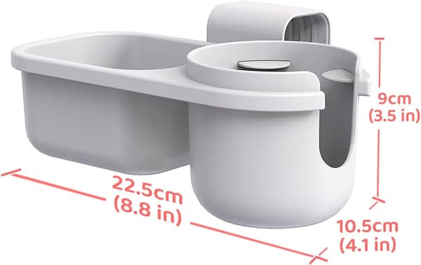 Universal kopholder til barnevogn, 360° roterbar justerbar drikkeholder