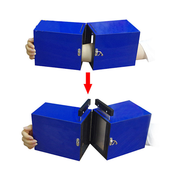 Broken Arm Box Skräck Box Magic Trick Trollkarl Närbild Rekvisita Jippon Prank Tool