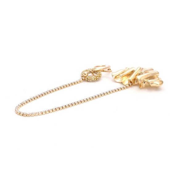 Corsage Överdriven Klo Dam Brosch Strass Inlagd Legering Brosch Pin