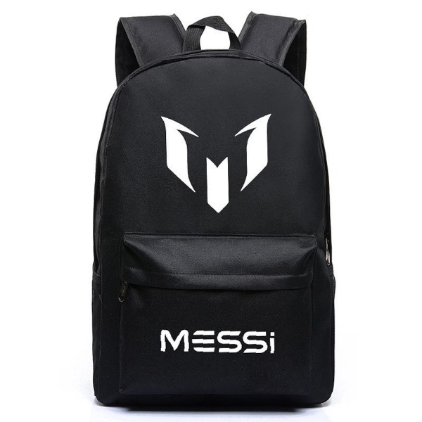 Messi Fotbollsspelare Anime Skolryggsäck Casual Daypack Ryggsäck Cool bokväska