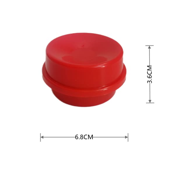 Magisk Tärningsförutsägelse – Röd PVC Illusion Leksak för Närbildsföreställningar, 6.8cm