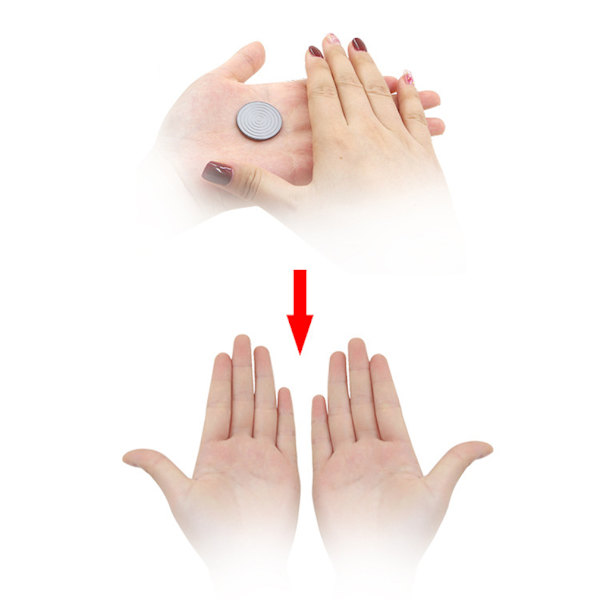 2st Mynt Försvinner Magic Trick Trollkarl Närbild Rekvisita Jippon Skämtverktyg