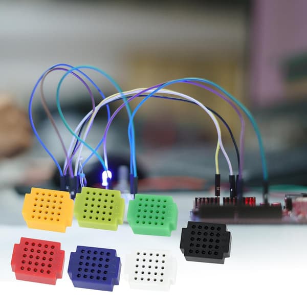 7-pakning med 25-punkts mini loddefrie koblingsbrett for krets-prototyping