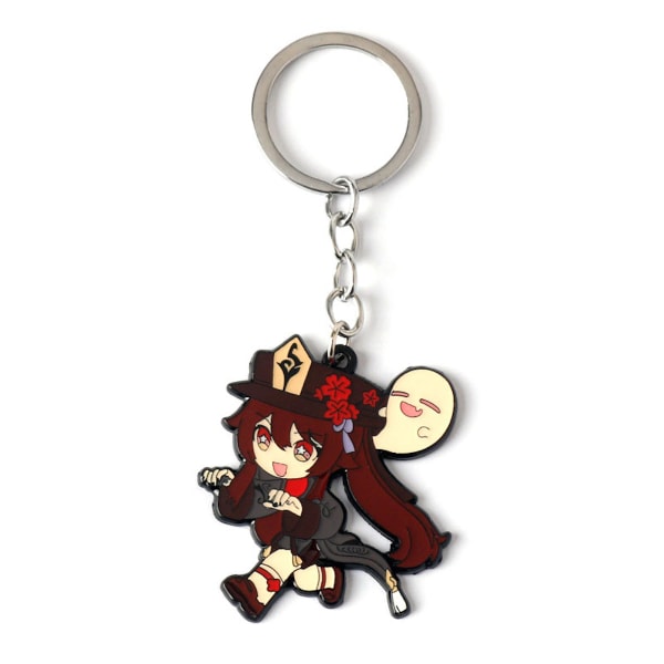 Genshin Barbatos Anime Nyckelring Nyckelring Bag Hängande Nyckelring Julklapp
