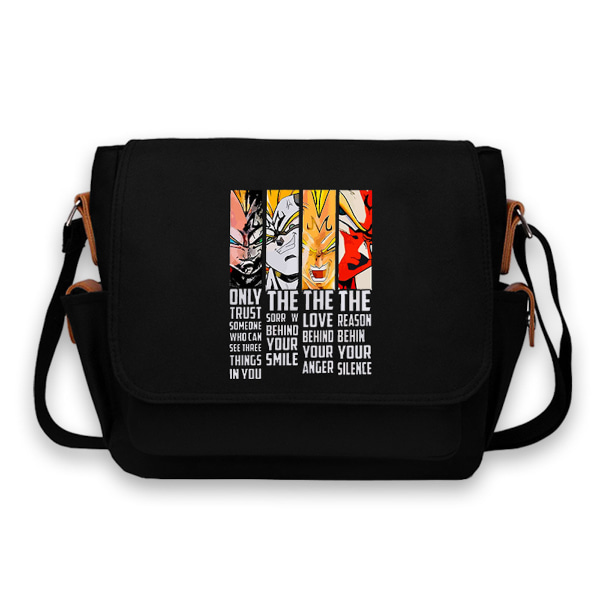 Dragon Ball bolsa de ombro bolsa mensageiro de lona bolsa estudante bolsa tiracolo