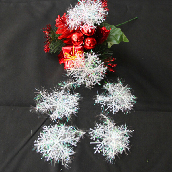 6/12/30/60 stk. Hvid snefnug ornamenter jule juletræ Han