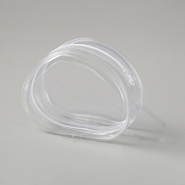 PVC Transparent Bröstlapp Förvaringsväska Dockförvaring Utomhus Du Black Waterproof