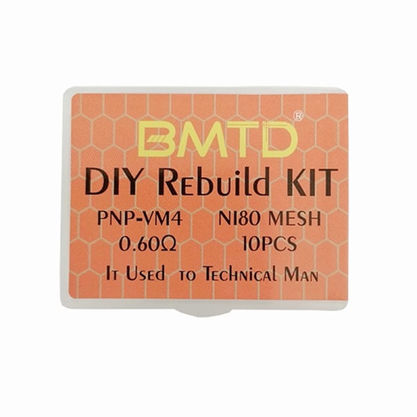 Byte av DIY Rebuilt Kit 10st NI80 Mesh Coil + 10st Flat C For PNP-VM4