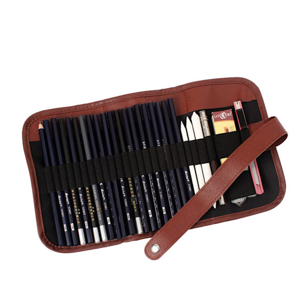 24st Set Sketch Case Charcoal Extender Pencil nyans te