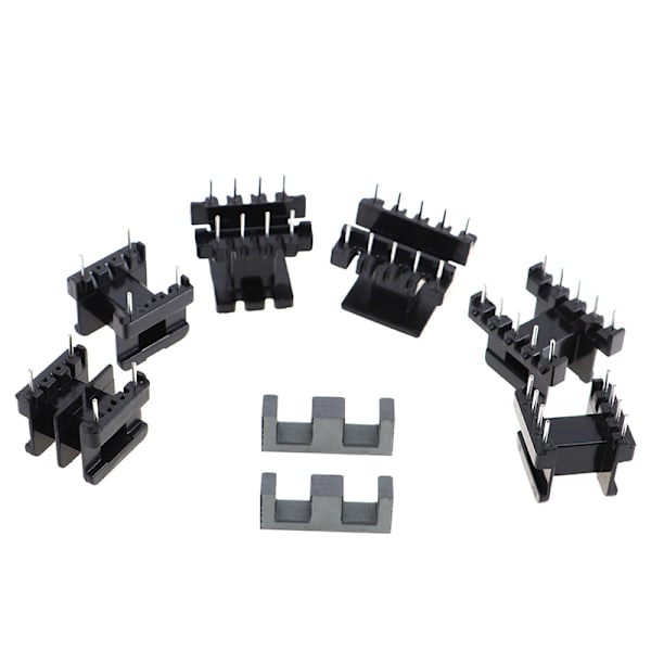 5 sæt EE25 4Pin 8P 10P Transformer Spole PC40 Ferrit Core Ver Horizontal 8Pin(4+4)