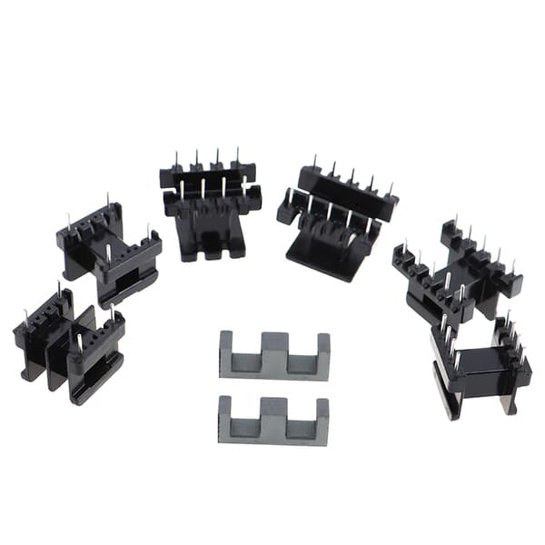 5 set EE25 4Pin 8P 10P Transformator Bobbin PC40 Ferrit Core Ver Vertical 10Pin(5+5)