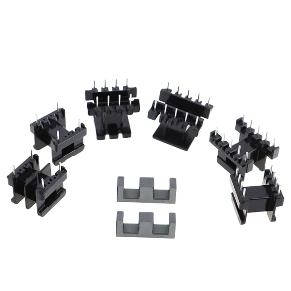 5Sets EE25 4Pin 8P 10P Transformer Bobbin PC40 Ferrite Core Ver Vertical 10Pin(5+5)