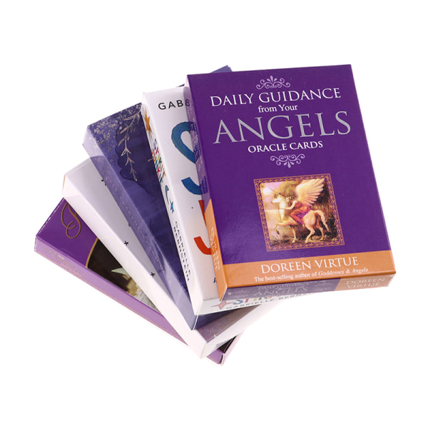 Angel Tarot kortlek med guidebok tarotkort för nybörjare Multicolor D
