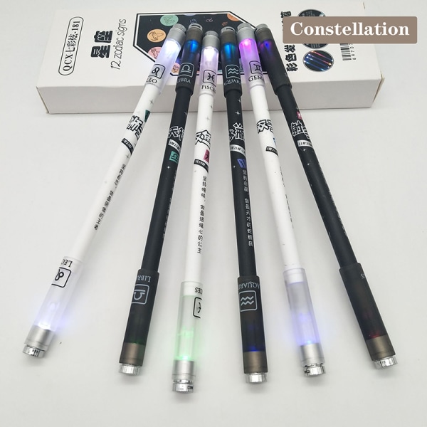 Spinning Pen Roterende Gaming Ballpoint Luminous Pen for Beginne Multicolor Constellation