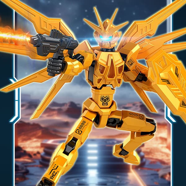 Multi-ed Flytbar Shapeshift Robot Kriger 3D Printet Ridder Mand A3