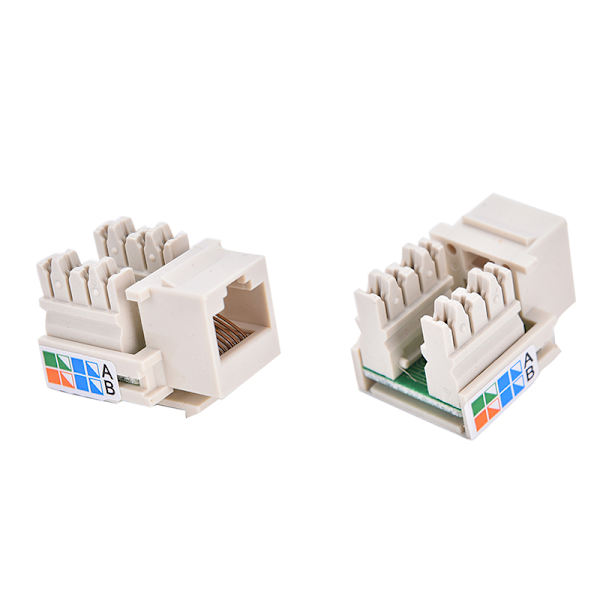 Cat5 RJ45 Punch Down Keystone Jack CAT5 Verkko Ethernet RJ45 W White One Size