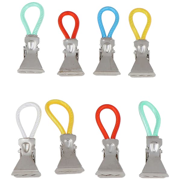 8 kpl Pyyhekiinnikkeet Pyyhkeet ripustin Teepyyhepyyhekoukku Multicolor one  size