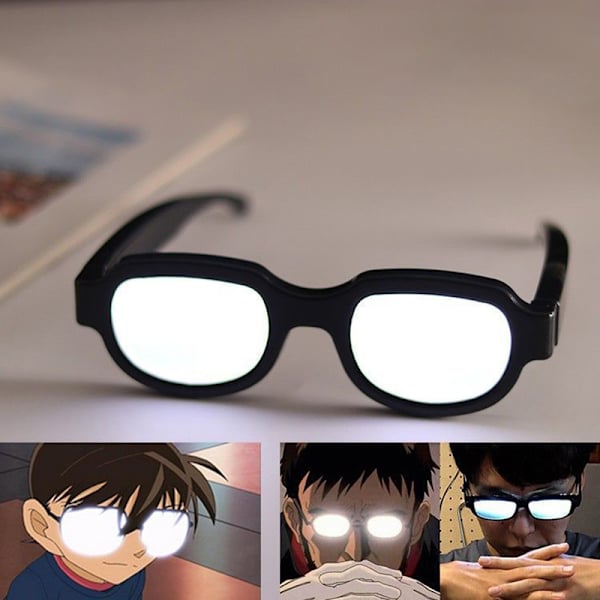 Nya Led Ljusglasögon Conan Med Samma Typ av Självlysande Glas A2 one size
