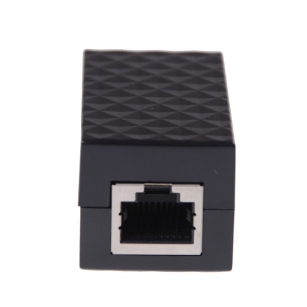 RJ-45 Lynafleder Adapter Ethernet Overspændingsbeskytter Netto Black onesize