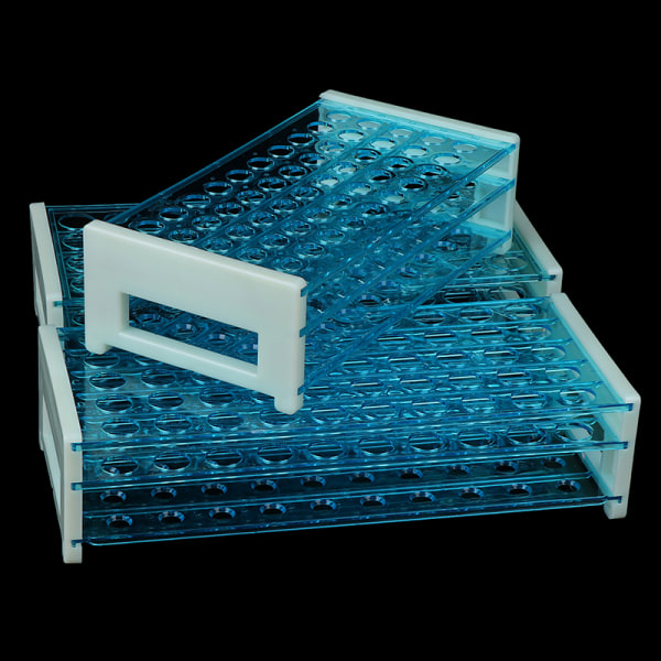 10 stk. Plast reagensglas hætteglas med hætter & rørstativ holder sta 10PCS 12x100mm(Test tube)