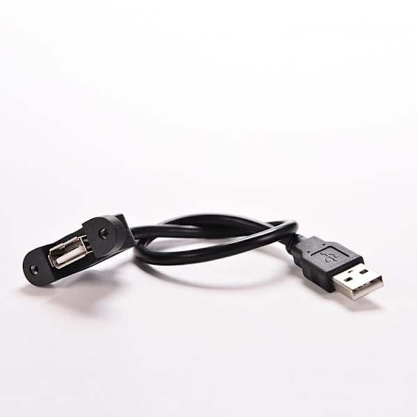 1,64 FT USB 2.0 han til hun forlængerpanelmontering Black 30cm