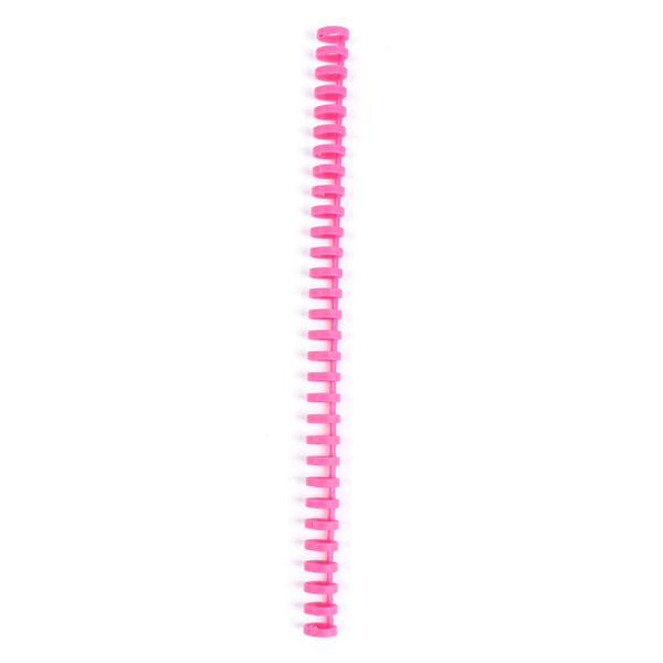 30 Hål Lösblad Plast Bindring Fjäder Spiralringar för Pink