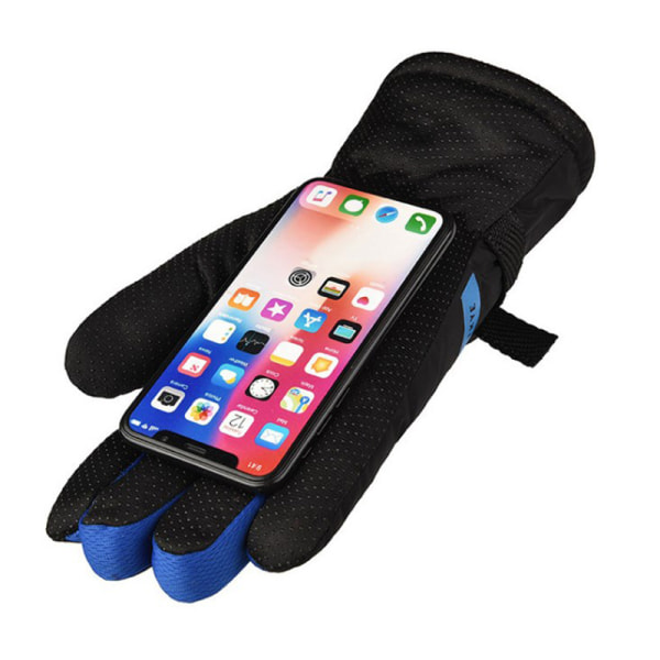 Moottoripyöräkäsineet Full Finger Gloves Absorption Anti-Slip Ridin Orange one size