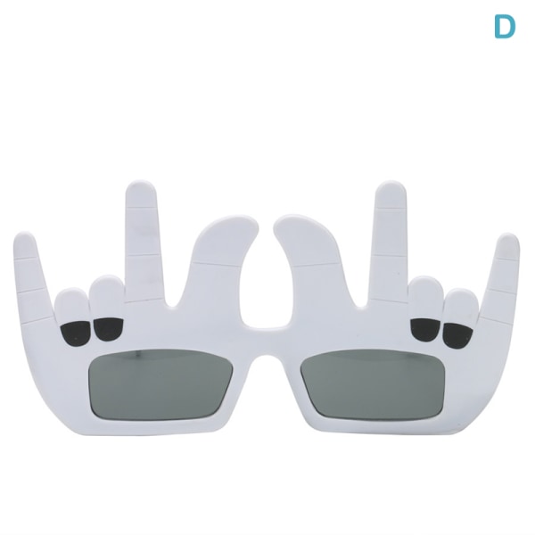Kreativ vertikale fingerbriller Dekorrekvisitter Morsom solbrille D D