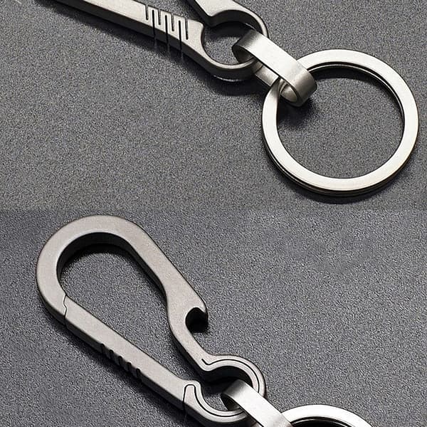 Titanium Spænder Udendørs Værktøj Titanium Legering nøglering Tiranium Silver 80cm