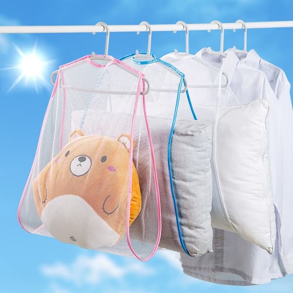Tuulenpitävä ulkokuivausverkko tyynynpidike parvekkeen vaateteline Single layer