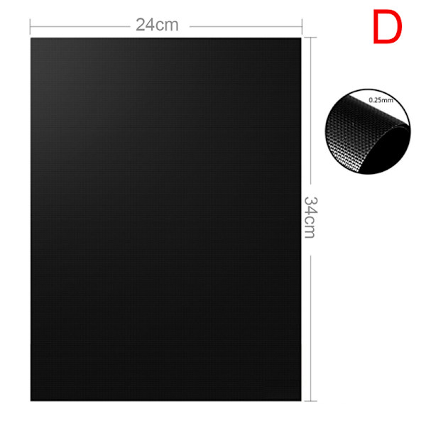 Återanvändbara non-stick BBQ Grill Mat Grill Bakning Liners Teflon 5Pcs 24*34CM