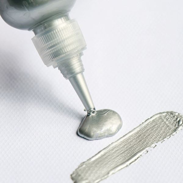 60ml guldmaling Metallisk akrylmaling vandtæt ikke falmet DIY Silver 60ml